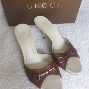 Gucci Hollywood sandals size 38.  Worn once.